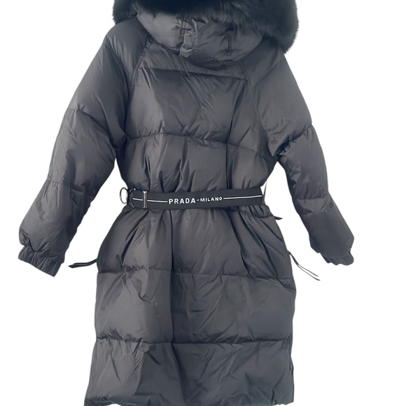 Pre-Loved PRADA Puffer Knee Length Coat - Picture 2 of 3